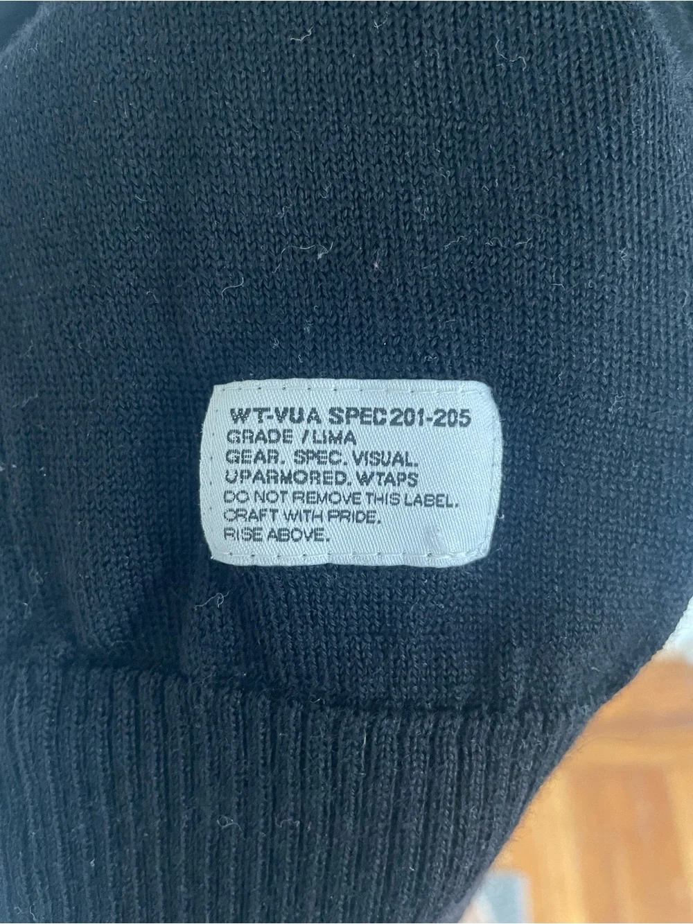 WTAPS Black V-Neck Sweater Vest